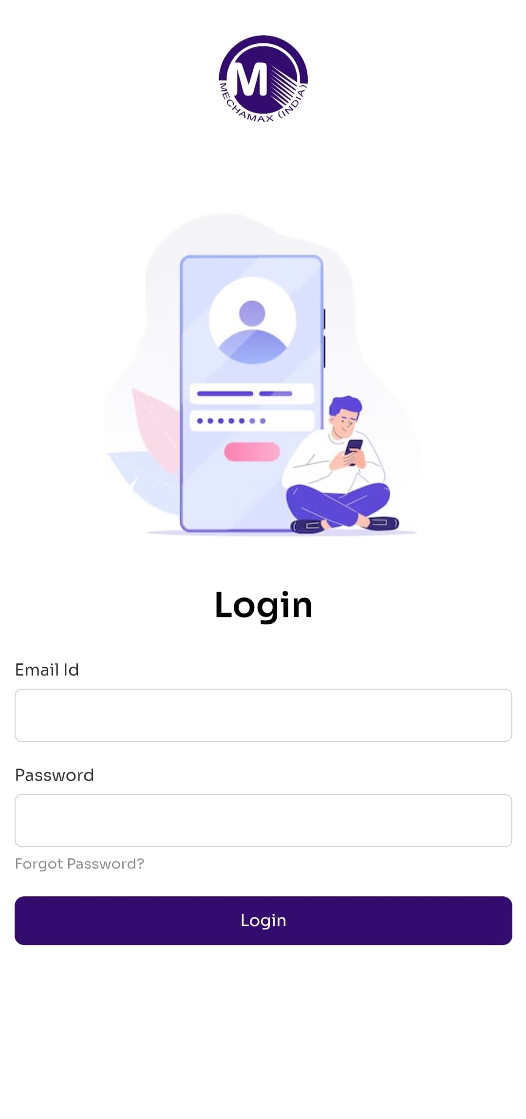 Mechamax India Mobile Application (Android)